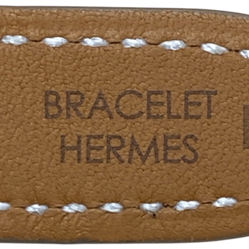 HERMES 愛馬仕 HH1.202 HEURE H 珍珠貝母鑽石鍍金手石英錶 不鏽鋼 石英錶-8