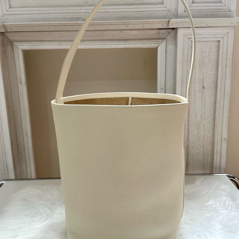 The Row N/S Park Medium Tote Bag 中號 皮革托特包 象白色-2