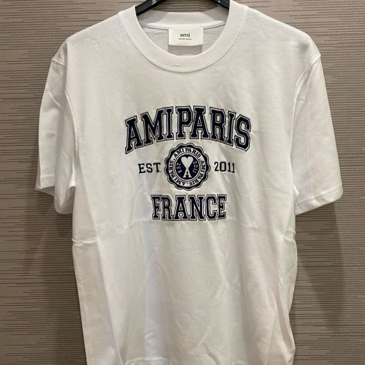 💎Han's house精品服飾💎 AMI PARIS 全 刺繡 愛心 短 T  現貨M/L/XXL 短袖-1