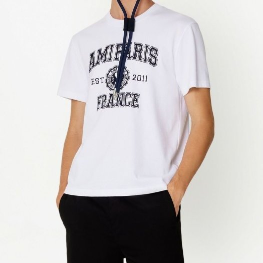 💎Han's house精品服飾💎 AMI PARIS 全 刺繡 愛心 短 T  現貨M/L/XXL 短袖-6