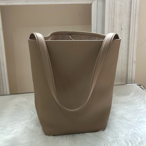 The Row N/S Park Medium Tote Bag 中號 皮革托特包 大象灰