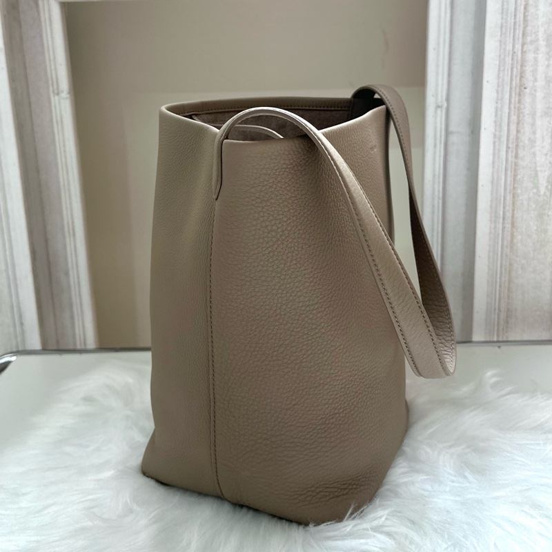 The Row N/S Park Medium Tote Bag 中號 皮革托特包 大象灰-1
