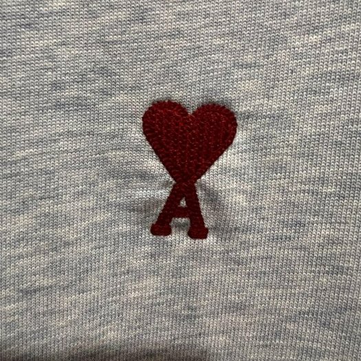 💎Han's house精品服飾💎 AMI PARIS 刺繡 愛心 長 T  長袖 現貨 L / XXXL 原價6800-4