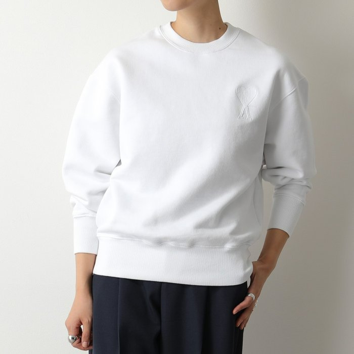 💎Han's house精品服飾💎 AMI PARIS 愛心 刺繡 衛衣 大學T 葡萄牙製 男女共穿 現貨 女 XXS-0