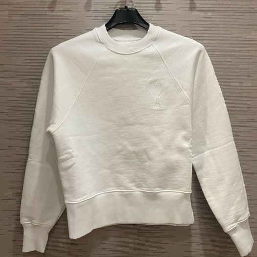 💎Han's house精品服飾💎 AMI PARIS 愛心 刺繡 衛衣 大學T 葡萄牙製 男女共穿 現貨 女 XXS-2