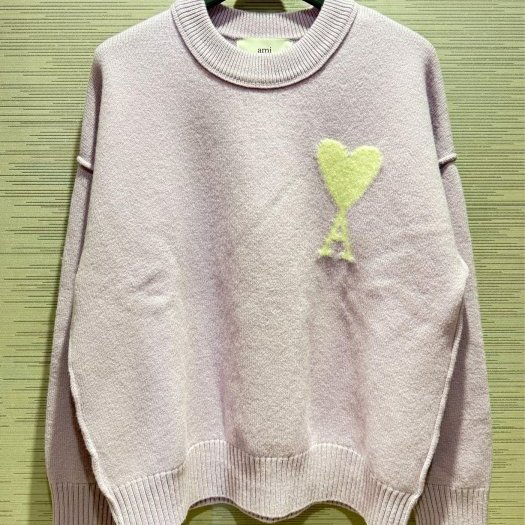 💎Han's house精品服飾💎AMI PARIS 大 愛心 美利奴羊毛 毛衣 葡萄牙製 男女共穿 可手水洗 現貨M原價16700-1