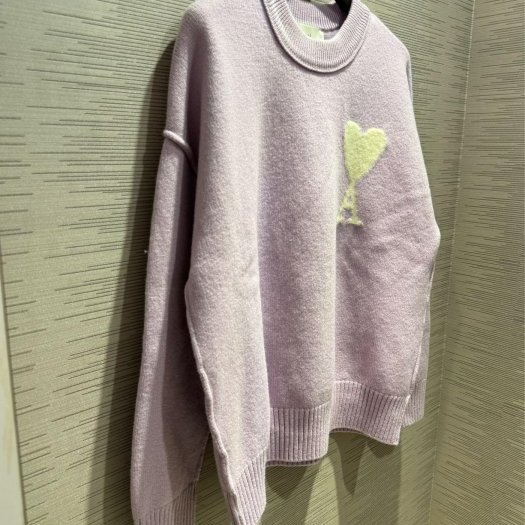 💎Han's house精品服飾💎AMI PARIS 大 愛心 美利奴羊毛 毛衣 葡萄牙製 男女共穿 可手水洗 現貨M原價16700-3