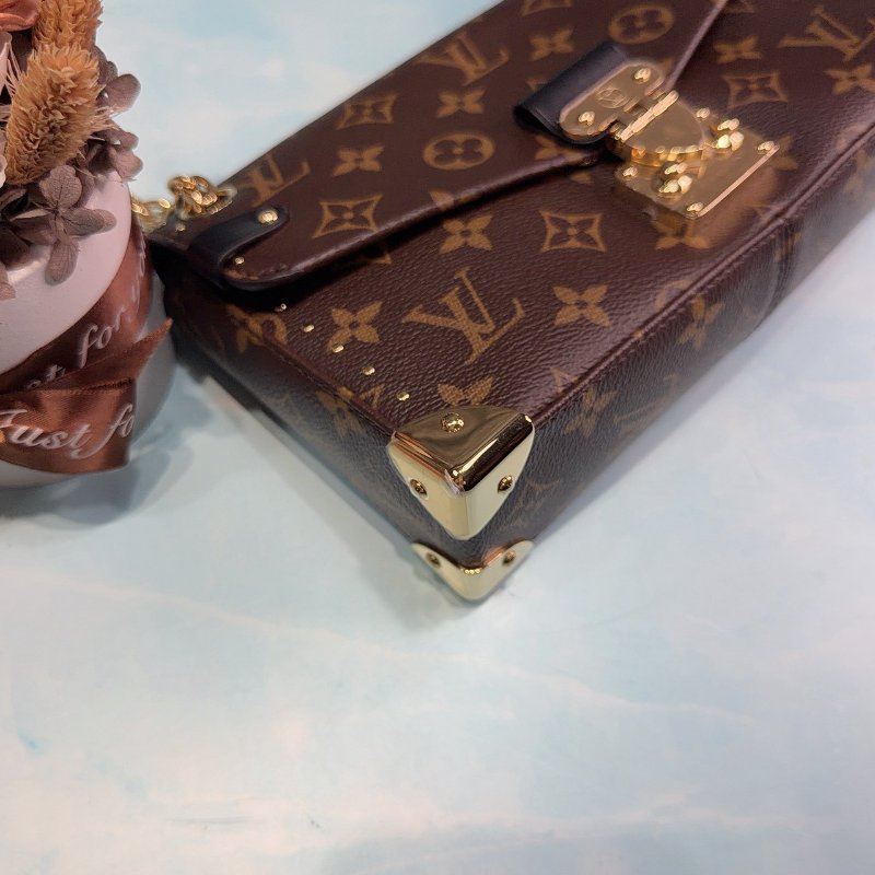 LV Trunkie East West老花鏈帶肩背包-8