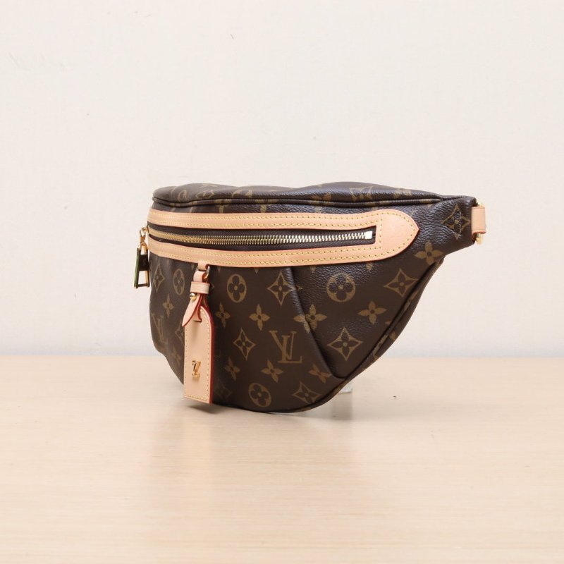 LOUIS VUITTON 老花PVC晶片Highrisebumbag腰包肩背包-3