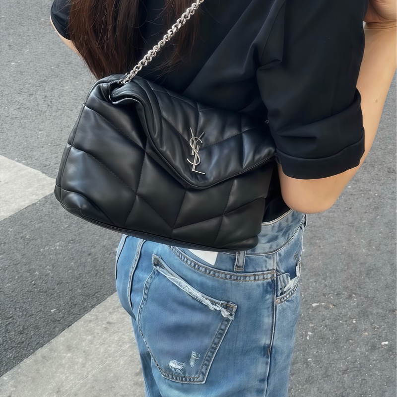 YSL黑銀雲朵包☁️Rose私服同款太燒了❤️‍🔥-2