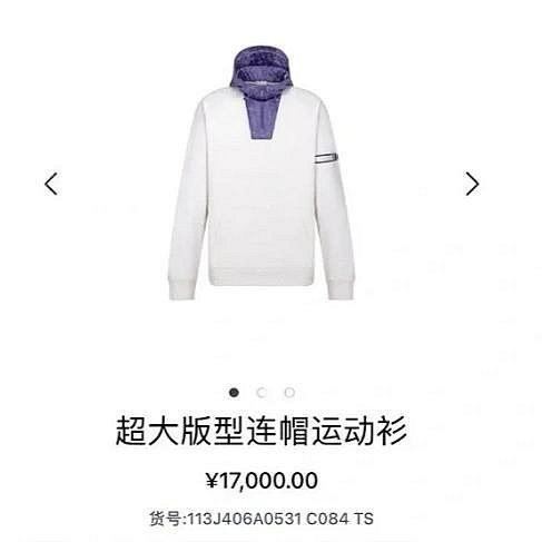 💎Han's house精品服飾💎 DIOR 老花 尼龍 拼接 連帽衛衣 帽T 現貨 S 原價70000-6