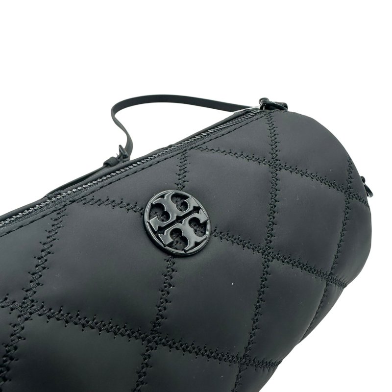 【美收精品】TORY BURCH 菱格黑色圓桶鍊條包 C-500【隔月月中將轉賣至日本 上架期限30天】-3