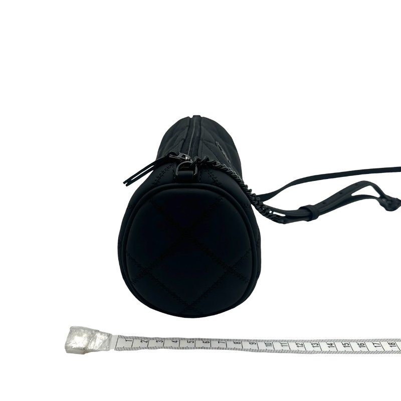 【美收精品】TORY BURCH 菱格黑色圓桶鍊條包 C-500【隔月月中將轉賣至日本 上架期限30天】-13
