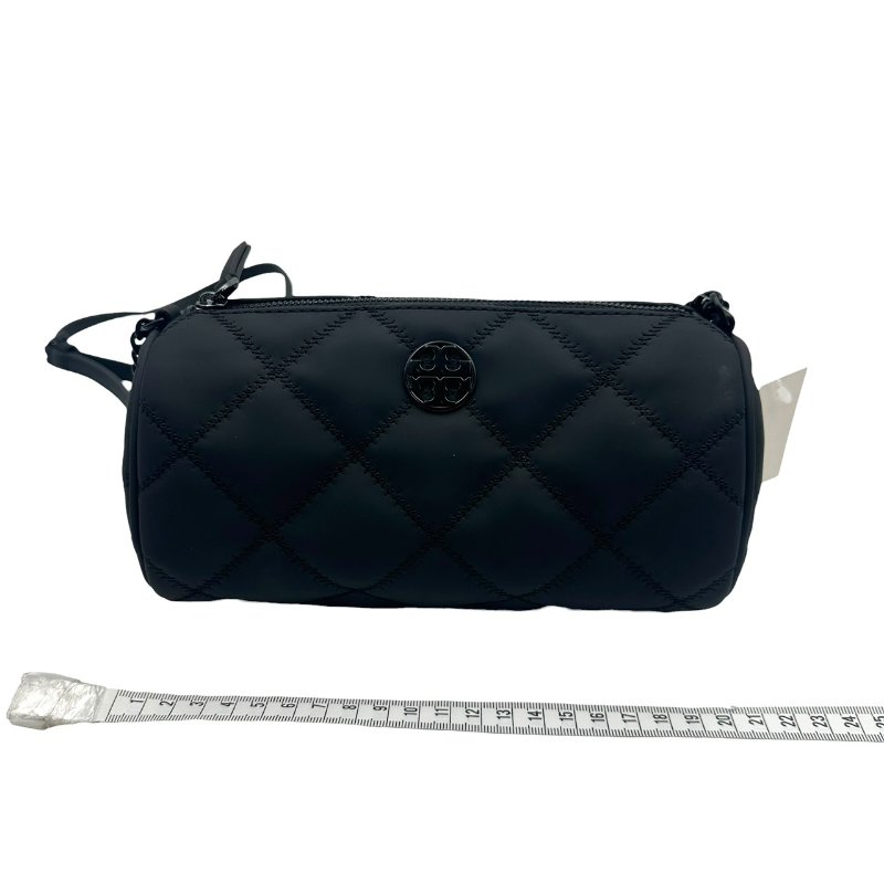 【美收精品】TORY BURCH 菱格黑色圓桶鍊條包 C-500【隔月月中將轉賣至日本 上架期限30天】-14