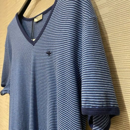 💎Han's house精品服飾💎DIOR Logo 蜜蜂 刺繡 V領 T 短袖~現貨-1