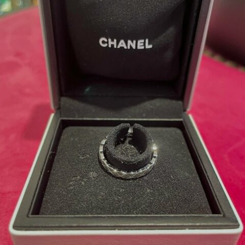 CHANEL COCO CRUSH戒指53號 白K
