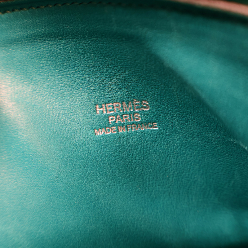 HERMES Epsom皮革Bolide 27手挽肩背兩用袋Bleu Paon-5
