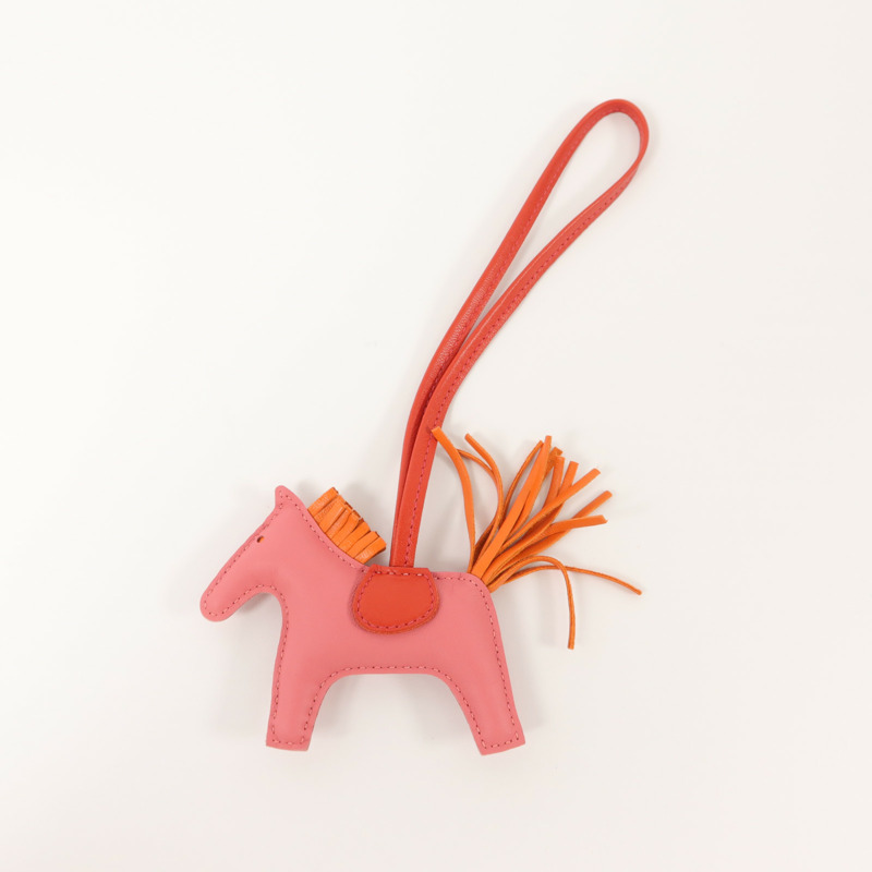 HERMES Milo皮革Rodeo PM掛飾-5