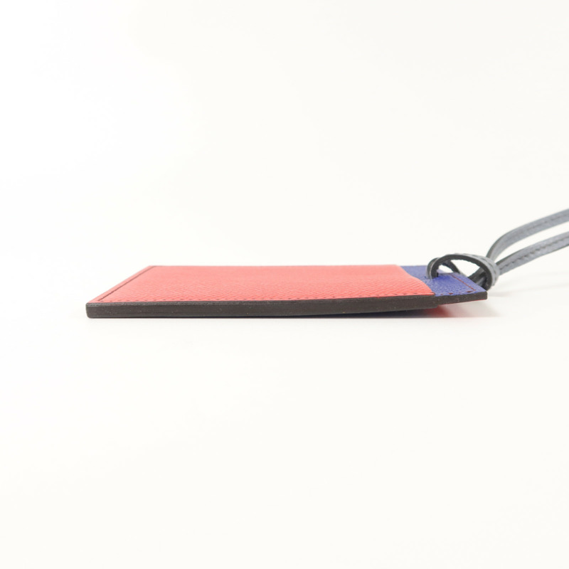 HERMES Epsom皮革Petit H Card Holder With Strap卡片套-5