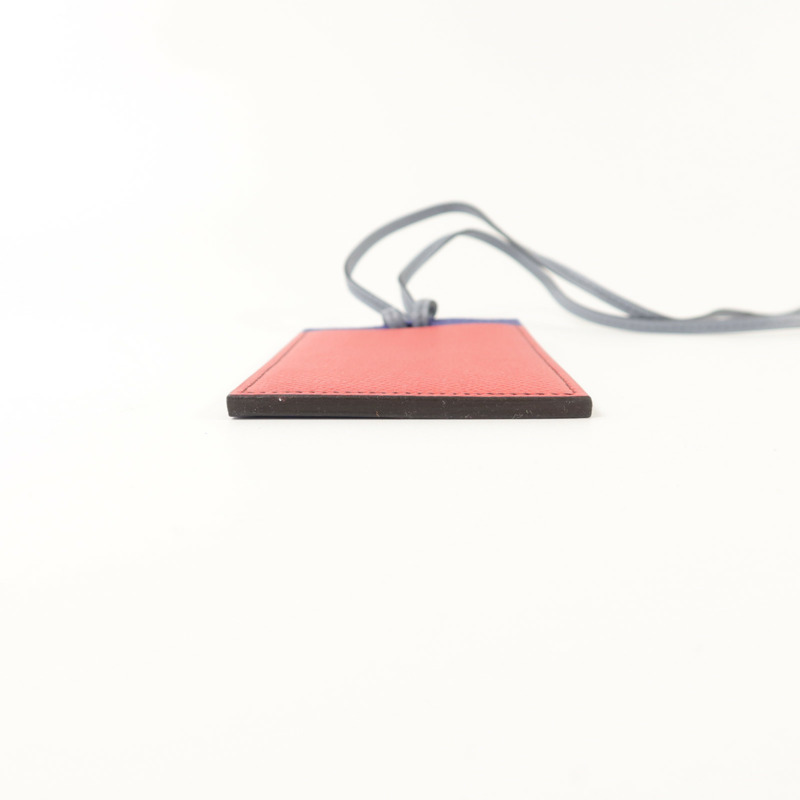 HERMES Epsom皮革Petit H Card Holder With Strap卡片套-6