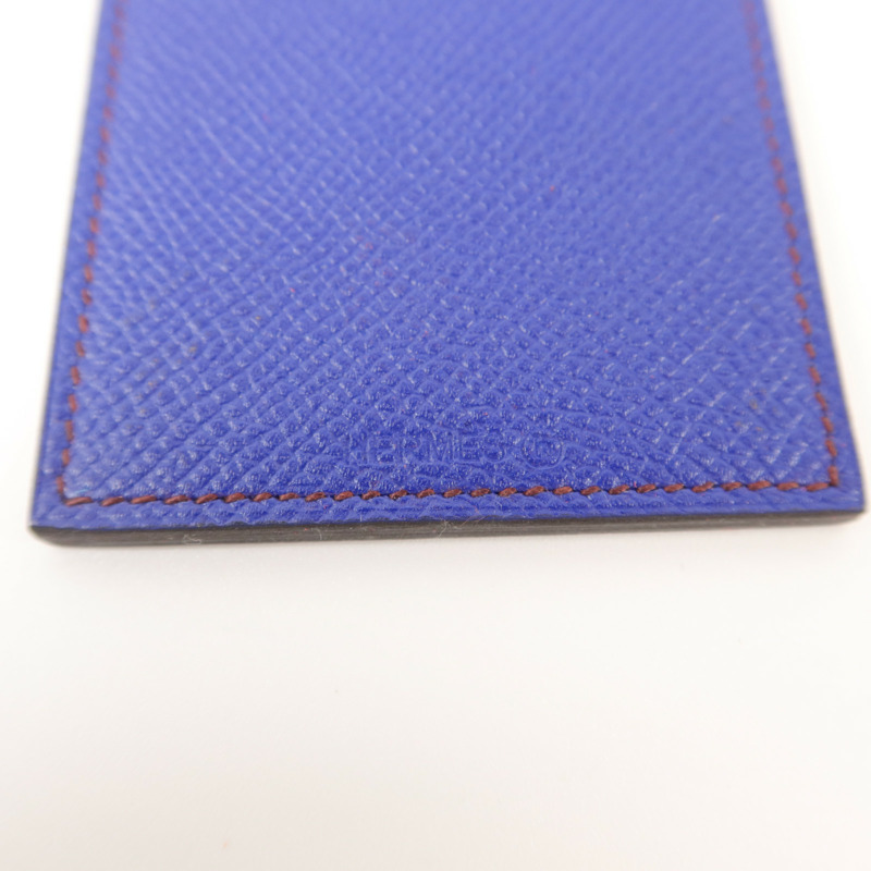 HERMES Epsom皮革Petit H Card Holder With Strap卡片套-8