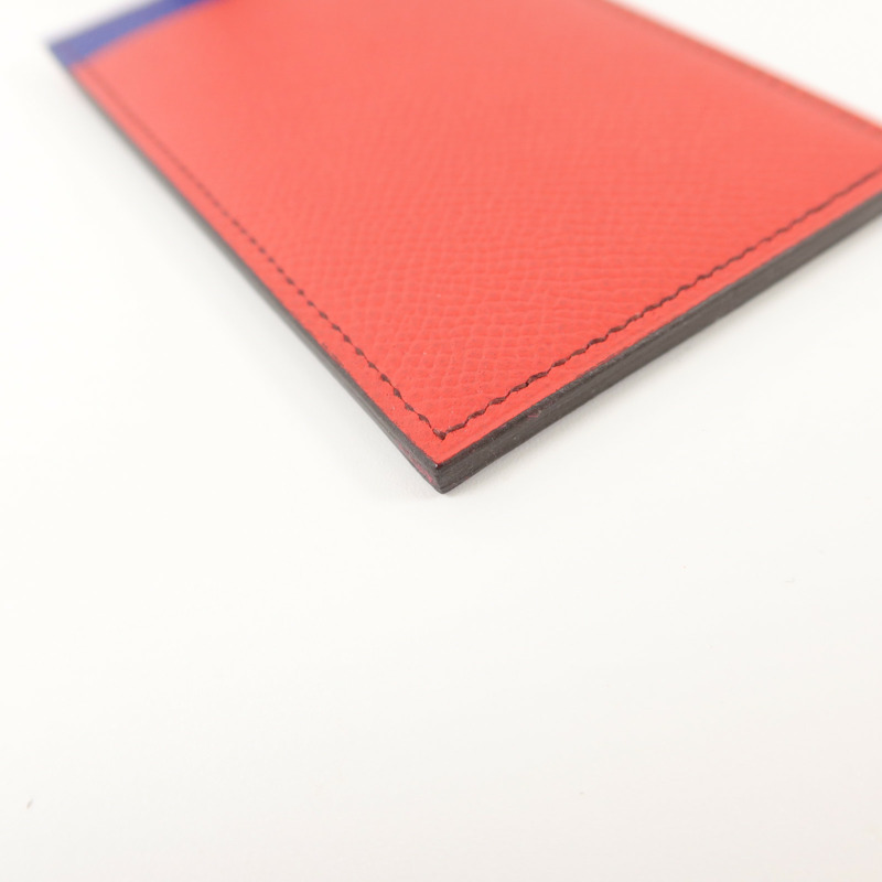 HERMES Epsom皮革Petit H Card Holder With Strap卡片套-10