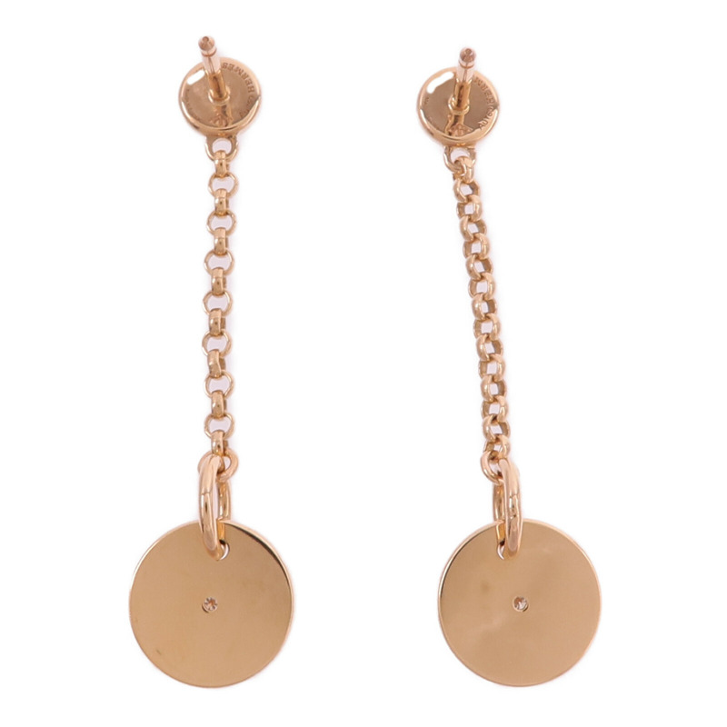 HERMES 18K玫瑰金 Ex-Libris Clou de Selle Earrings鑽石耳環-2