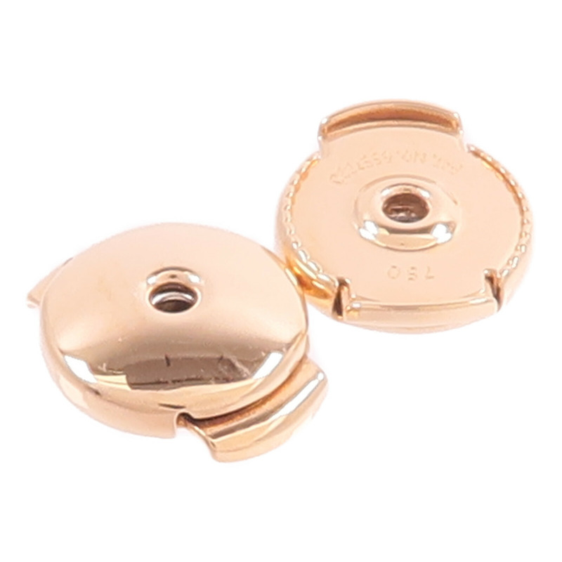 HERMES 18K玫瑰金 Ex-Libris Clou de Selle Earrings鑽石耳環-5