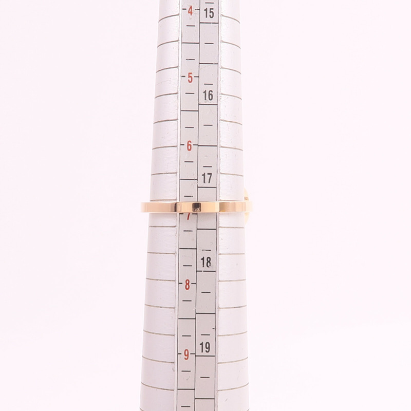 HERMES 18K玫瑰金Chaine d'ancre Contour Ring鑽石戒指-6