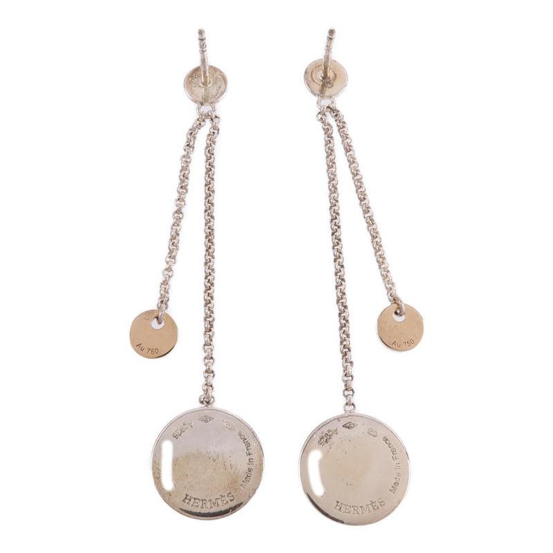 HERMES 925純銀/18K玫瑰金Ex-Libris Earrings耳環-2