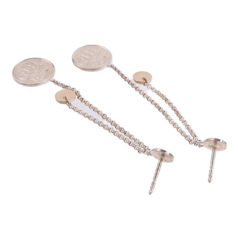 HERMES 925純銀/18K玫瑰金Ex-Libris Earrings耳環-3