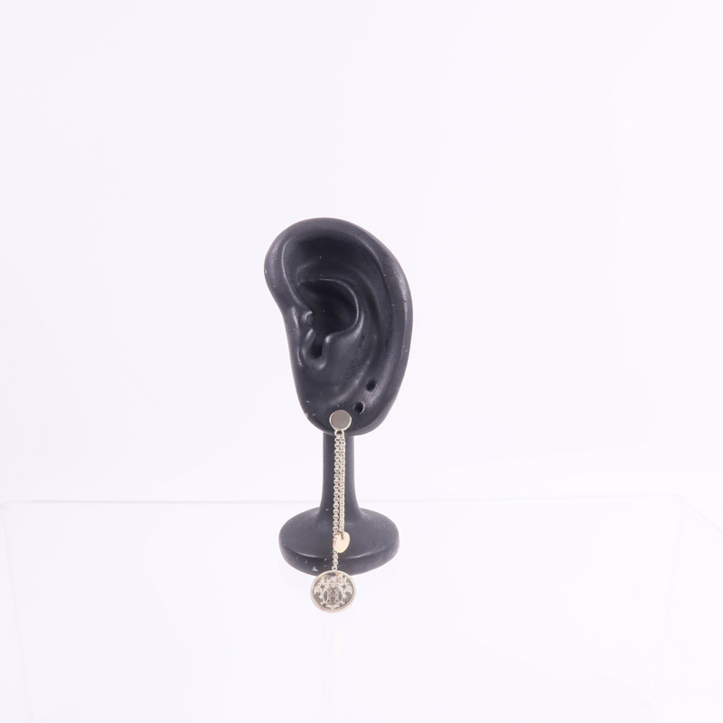 HERMES 925純銀/18K玫瑰金Ex-Libris Earrings耳環-9