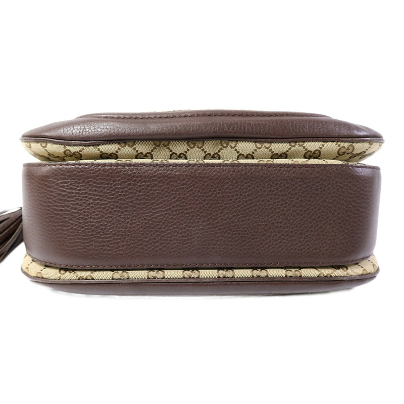 GUCCI 帆布Bamboo Top Handle手挽肩背兩用袋-3