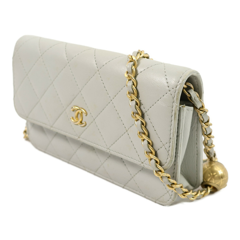 CHANEL 羊皮皮革Chain Shoulder鏈帶肩背袋-1