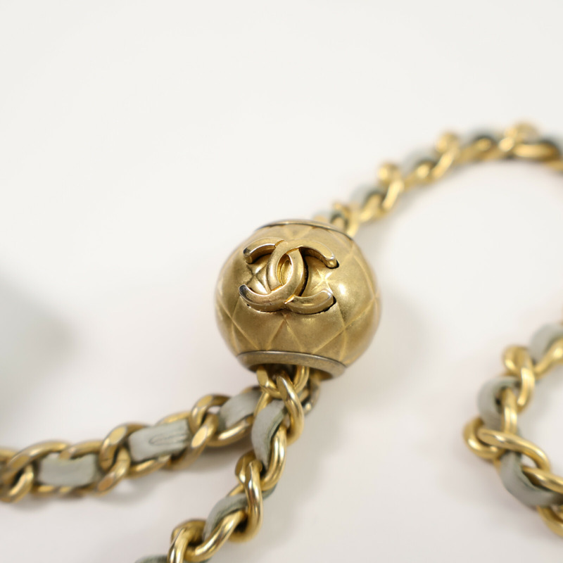 CHANEL 羊皮皮革Chain Shoulder鏈帶肩背袋-8