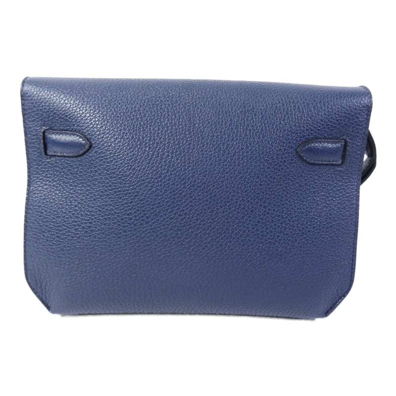 HERMES Togo皮革Kelly Depeches 25手拿包Deep Bleu-1