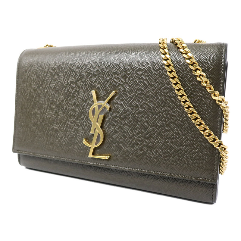 SAINT LAURENT 牛皮皮革Kate Medium Chain鏈帶肩背袋-2