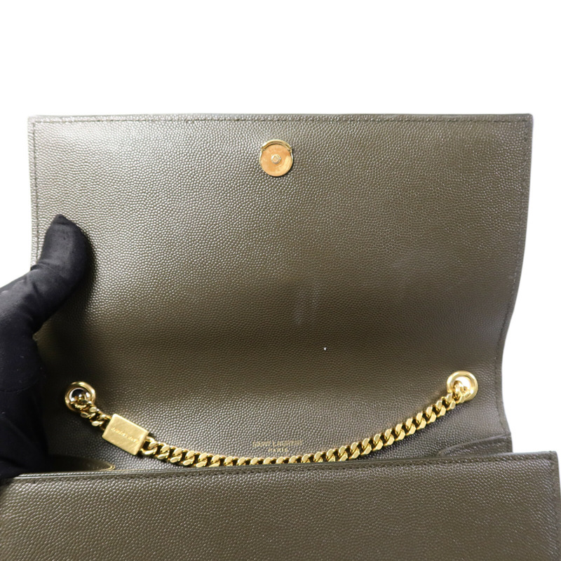 SAINT LAURENT 牛皮皮革Kate Medium Chain鏈帶肩背袋-13