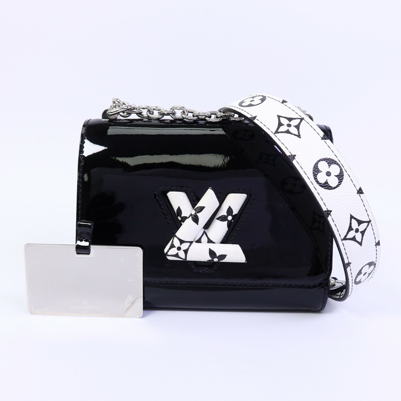 LOUIS VUITTON 漆皮皮革Twist PM鏈帶肩背袋-9