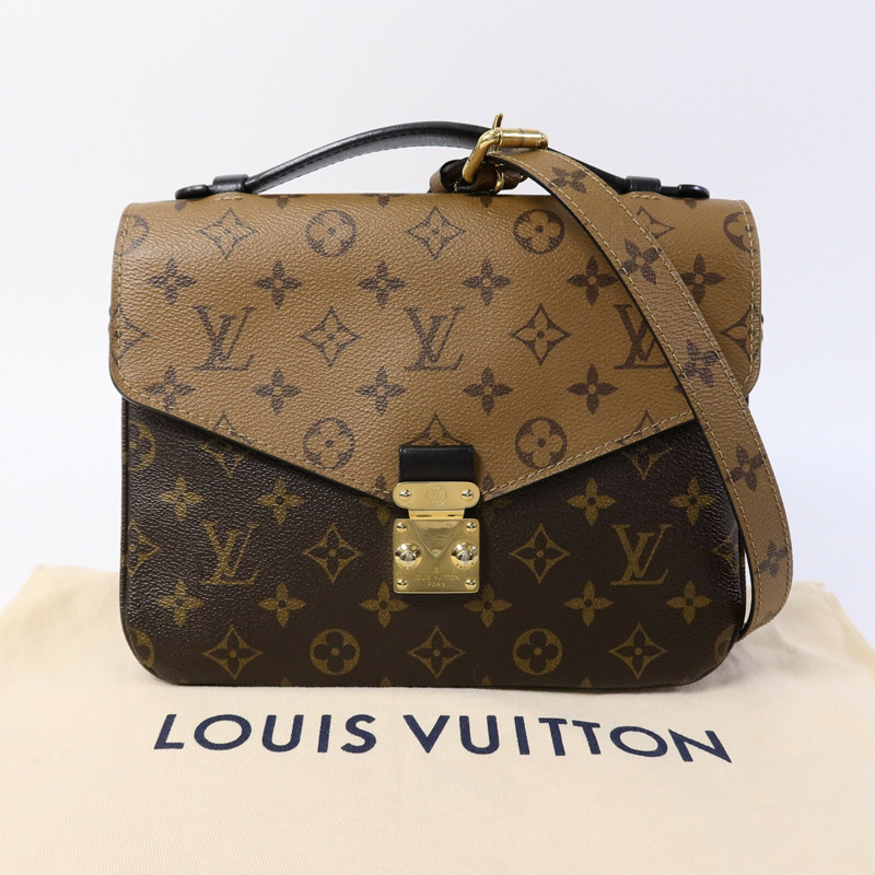 LOUIS VUITTON Monogram Reverse Pochette Metis手挽肩背兩用袋-9