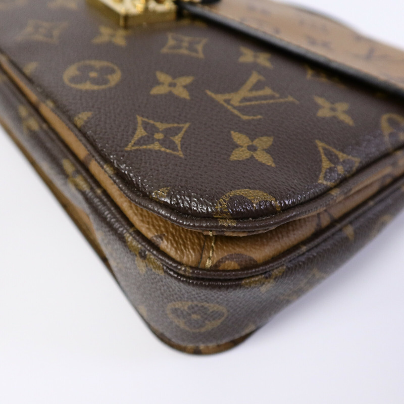 LOUIS VUITTON Monogram Reverse Pochette Metis手挽肩背兩用袋-10