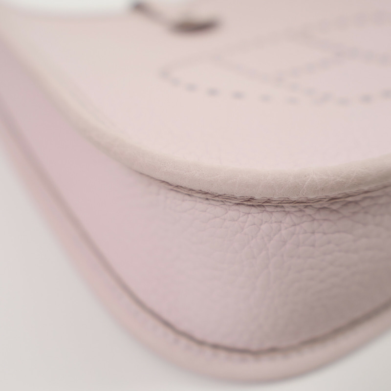 HERMES Clemence皮革Evelyne TPM肩背袋Rose Sakura-8