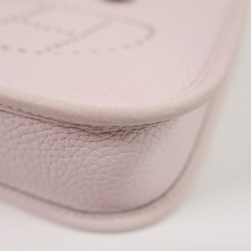 HERMES Clemence皮革Evelyne TPM肩背袋Rose Sakura-9