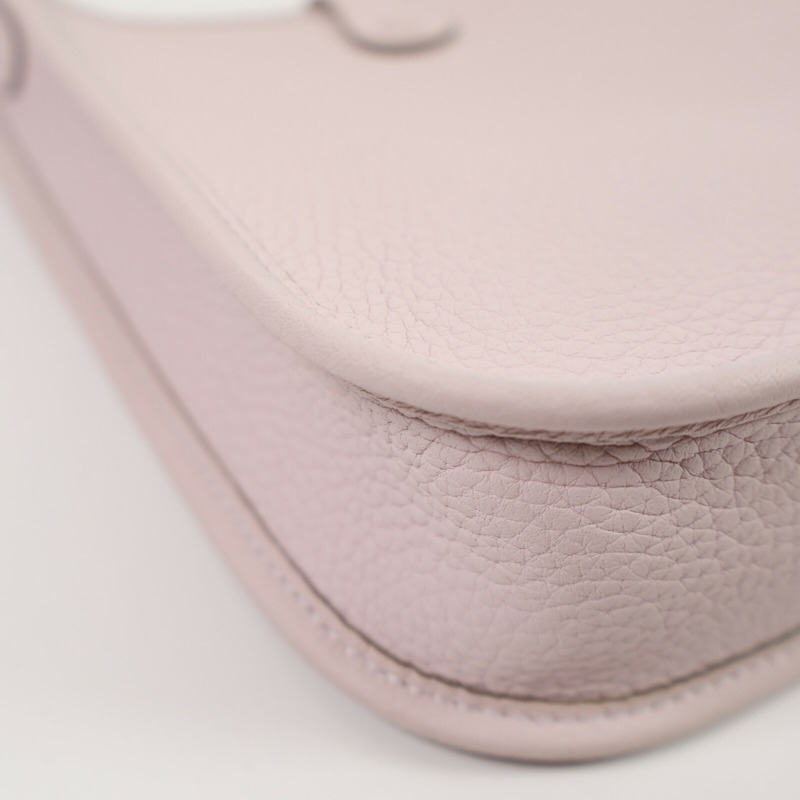 HERMES Clemence皮革Evelyne TPM肩背袋Rose Sakura-10