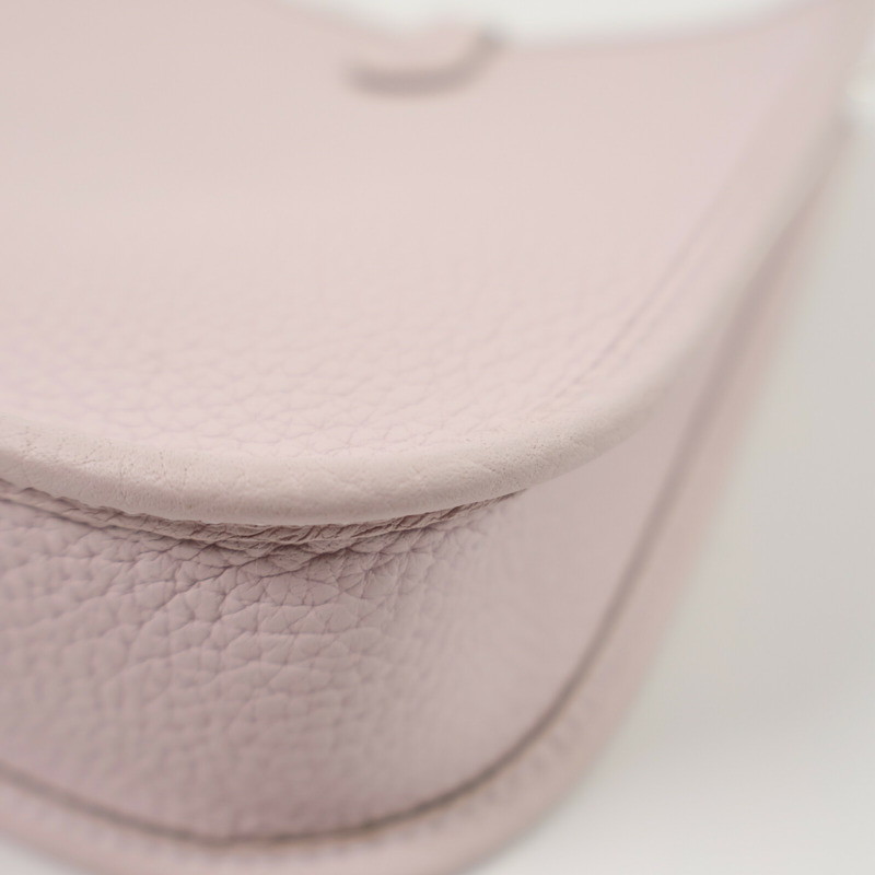 HERMES Clemence皮革Evelyne TPM肩背袋Rose Sakura-11