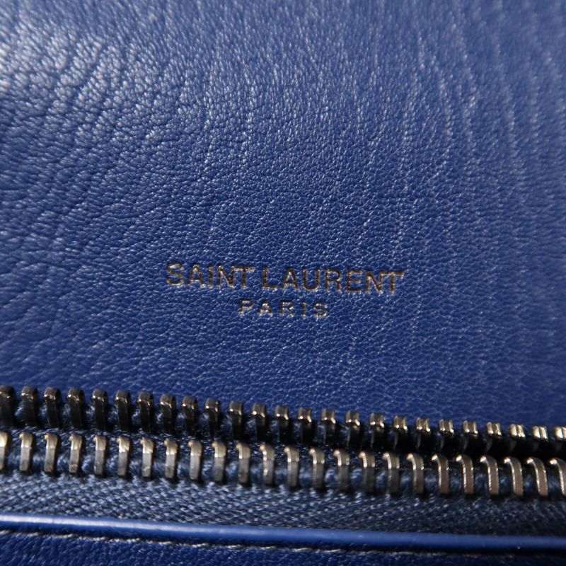 SAINT LAURENT 牛皮皮革College Medium鏈帶手挽肩背兩用袋-5