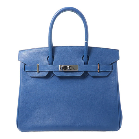 HERMES Epsom皮革Birkin 30手挽袋Cobalt
