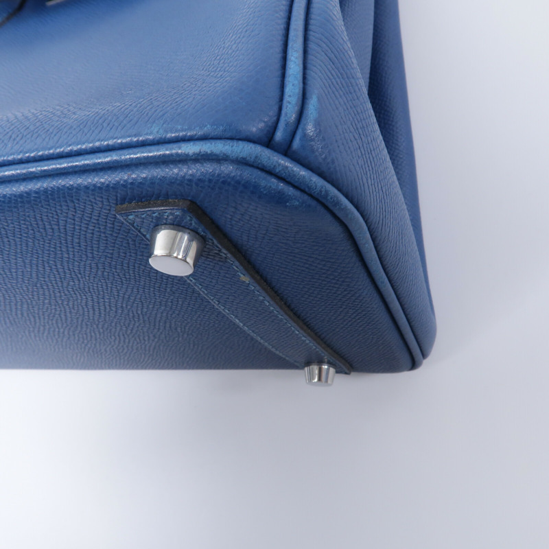HERMES Epsom皮革Birkin 30手挽袋Cobalt-10