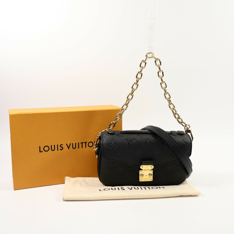 LOUIS VUITTON Monogram Empreinte Pochette Metis East West手挽肩背兩用袋-10
