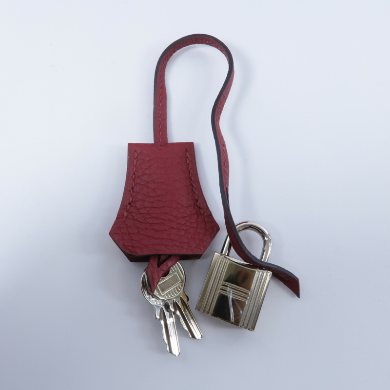 HERMES Clemence皮革Birkin 30手挽袋Rouge Gernat-9